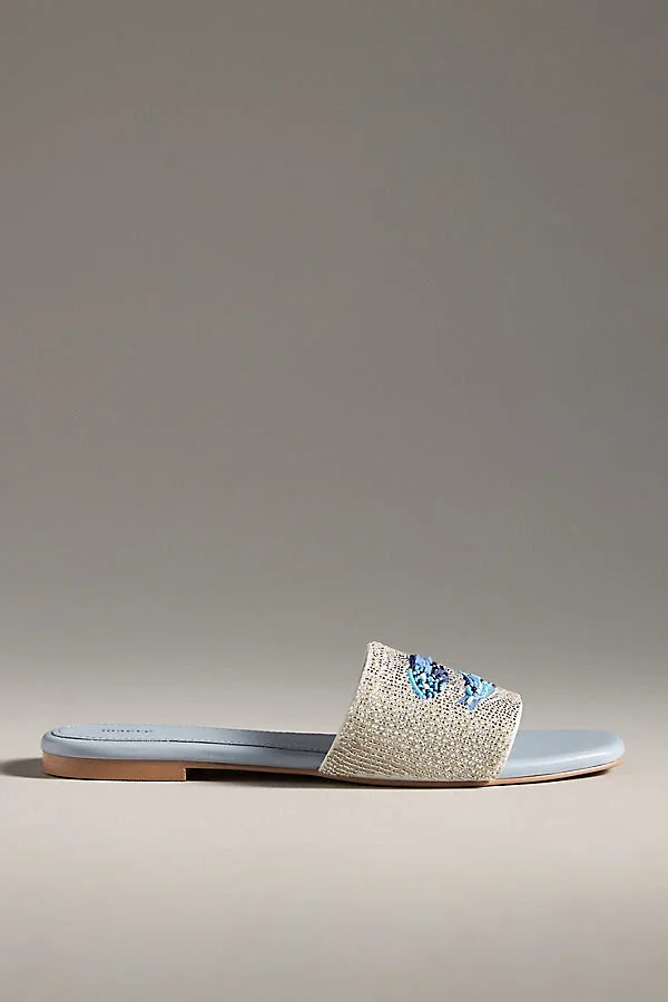 The Fiona Beaded Slide Sandals by Maeve - Image 3