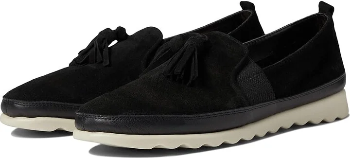 The FLEXX Jazz Women's Shoes Black/Black Suede/Softy : 7 M, Leather/Suede