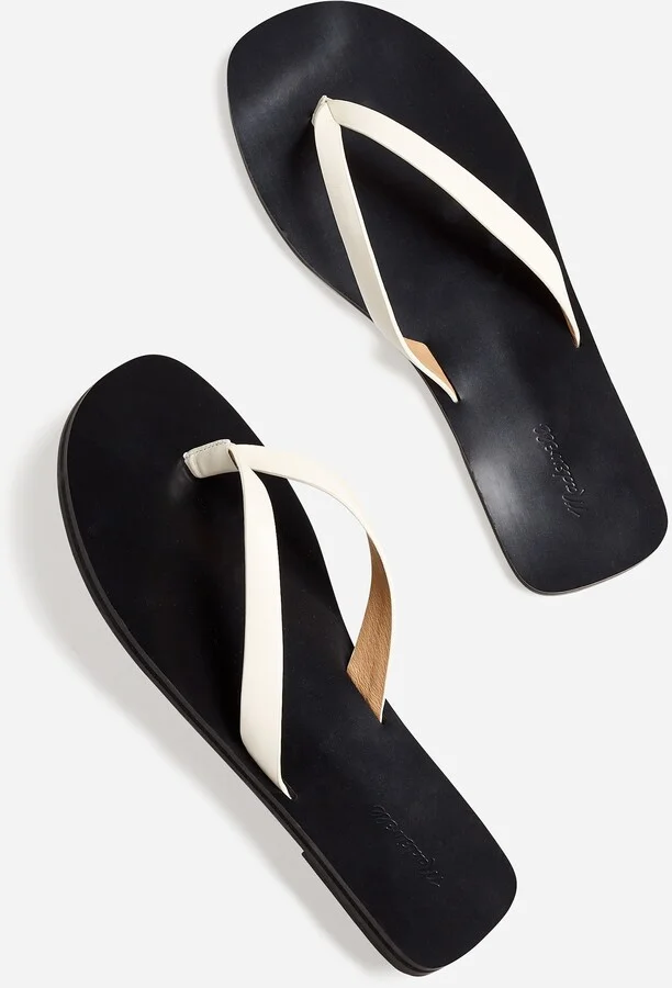 The Gabi Thong Slide Sandal in Leather