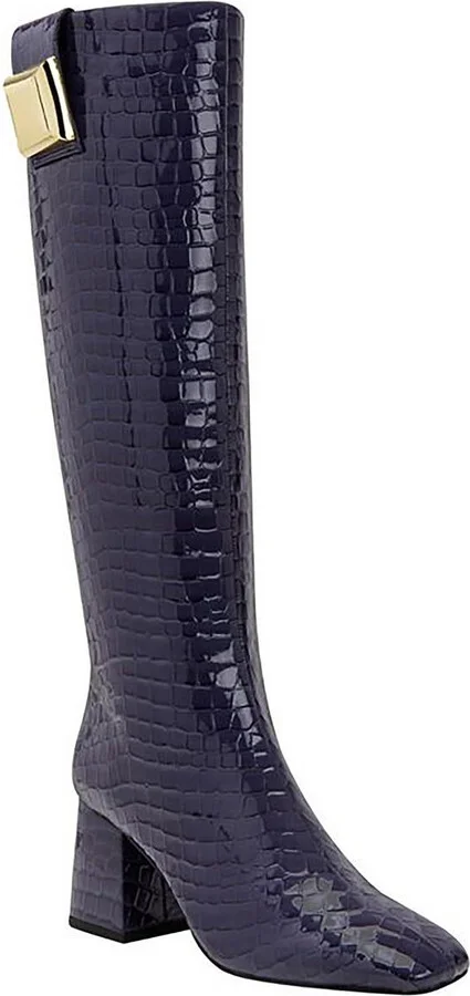 The Geminni Boot Womens Block Heel Man Made Knee-High Boots