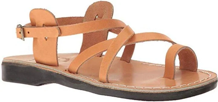 The Good Shepherd Buckle - Leather Toe Loop Sandal - Women Sandals