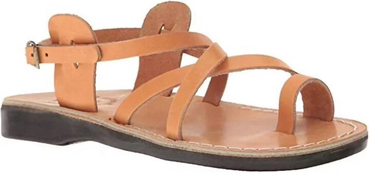 The Good Shepherd Buckle Sandal In Tan