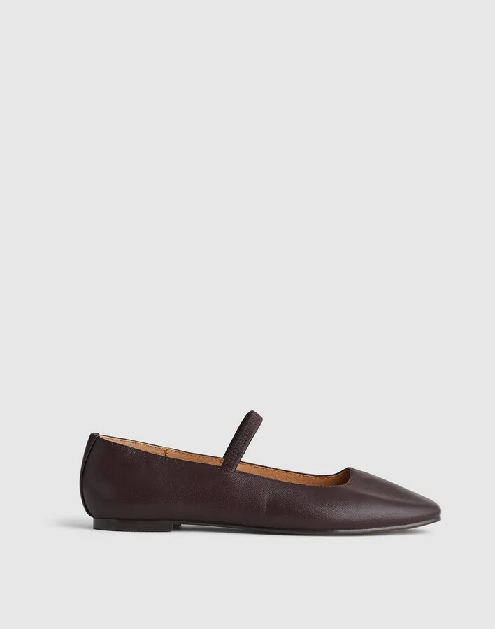 The Greta Ballet Flat in Leather