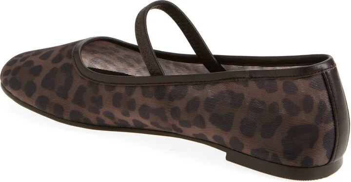 The Greta Leopard Mesh Ballet Flat - Image 2