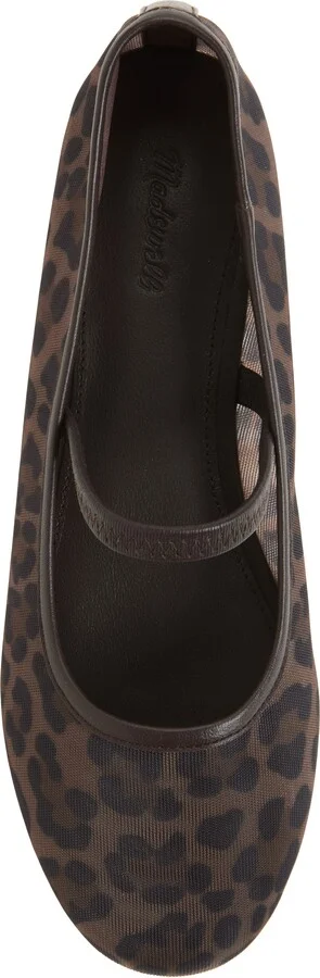 The Greta Leopard Mesh Ballet Flat - Image 5