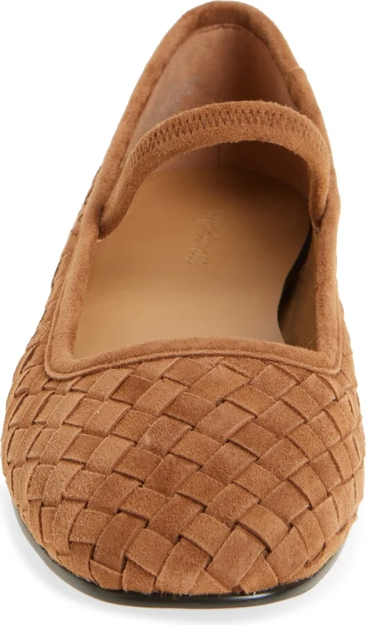 The Greta Woven Mary Jane Flat - Image 4