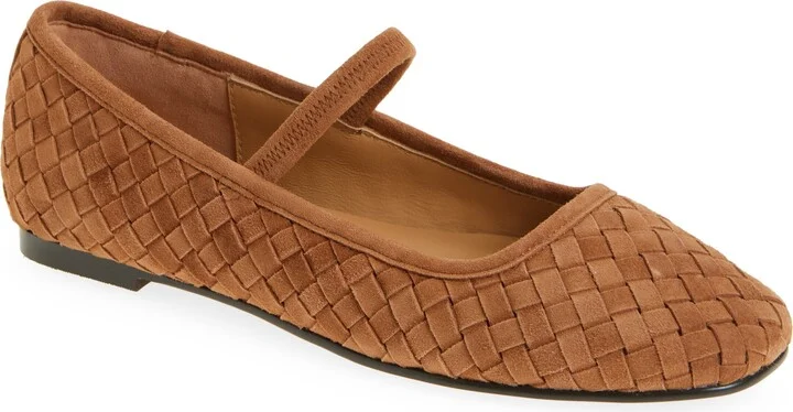 The Greta Woven Mary Jane Flat