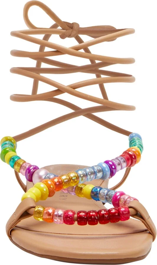 The Halie Bead Ankle Tie Sandal - Image 4