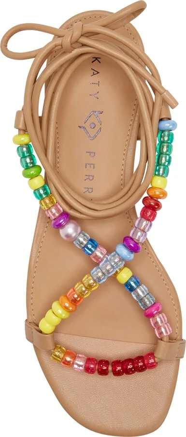 The Halie Bead Ankle Tie Sandal - Image 5