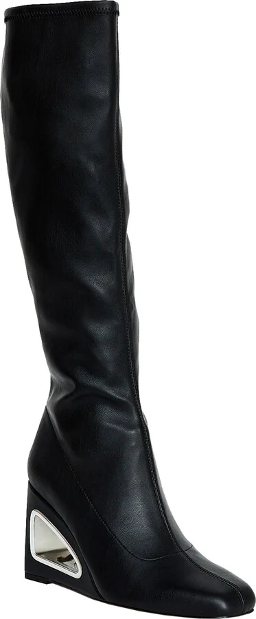 The Hollow Wedge Knee High Boot