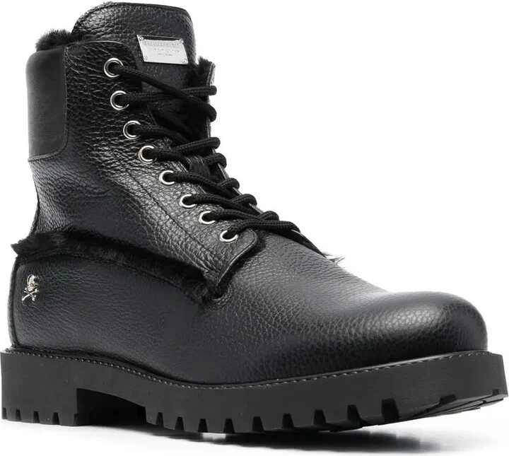The Hunter shearling lined leather boots - Image 2