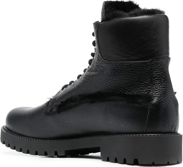 The Hunter shearling lined leather boots - Image 3