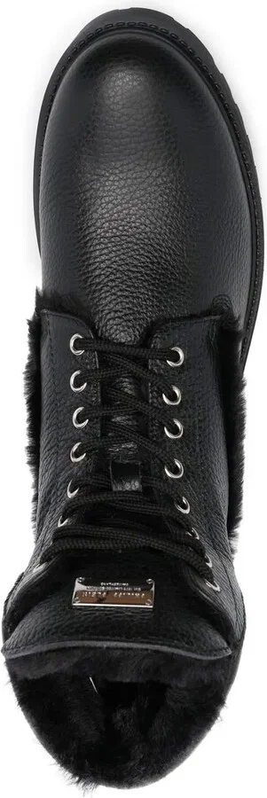 The Hunter shearling lined leather boots - Image 4