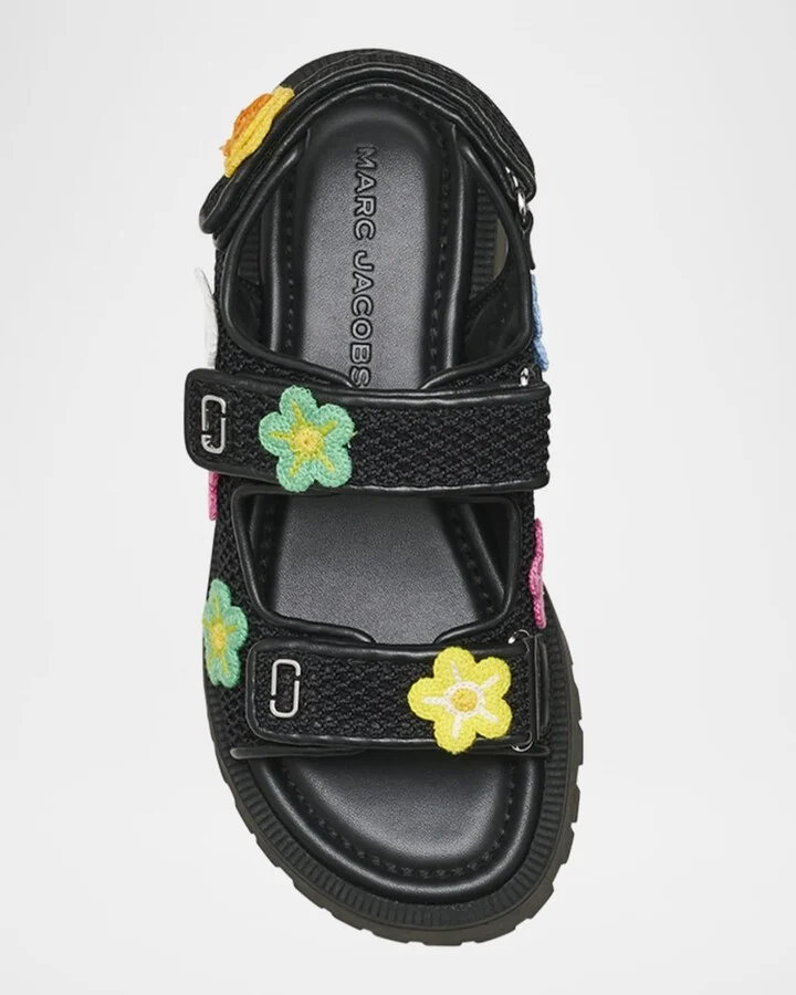 The J Marc Strap Embroidered Daisy Sport Sandals - Image 4