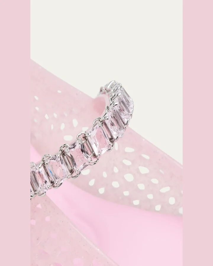 The Jelly Glitter Crystal-Strap Ballerina Flats - Image 9