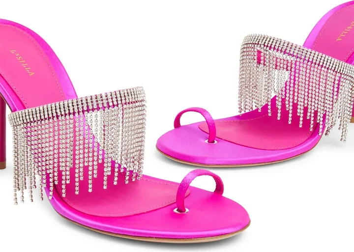 The Jewels 80mm fringed sandals - Image 4