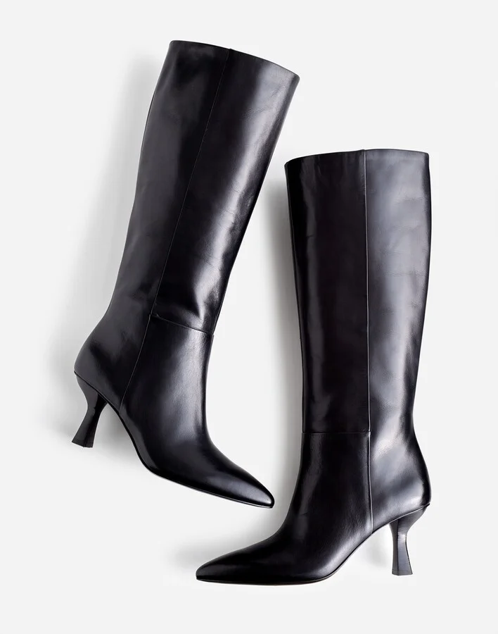 The Justine Knee-High Boot in Leather