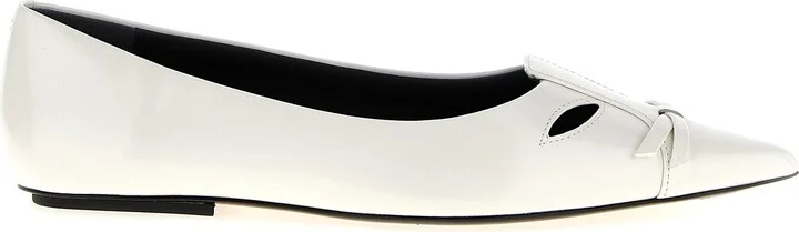 The Kat Flat Shoes White