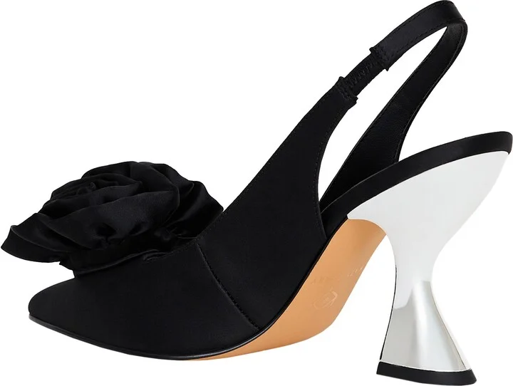 The Laterr High Floral Slingback Pointed Toe Pump - Image 2