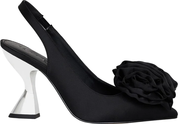 The Laterr High Floral Slingback Pointed Toe Pump - Image 3