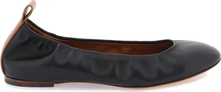 The Leather Ballerina Flat