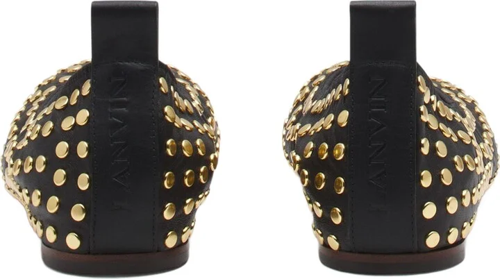 The Leather Ballerina Flat With Studs - Image 4