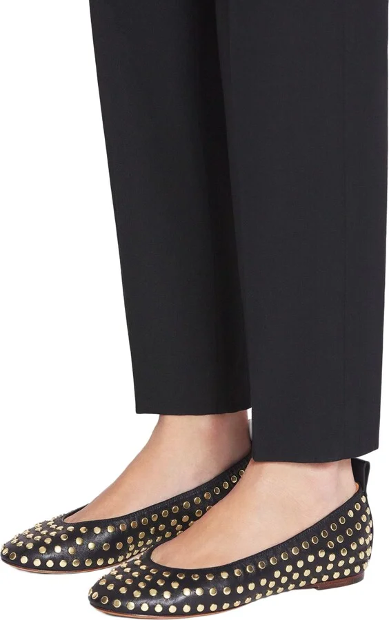 The Leather Ballerina Flat With Studs - Image 6
