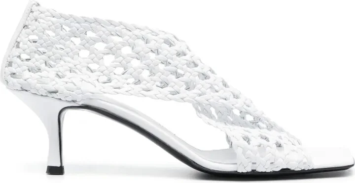 The Leather Crochet 55mm pumps
