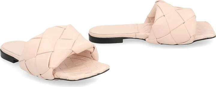 The Lido Leather Flat Sandals - Image 3