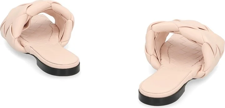 The Lido Leather Flat Sandals - Image 4