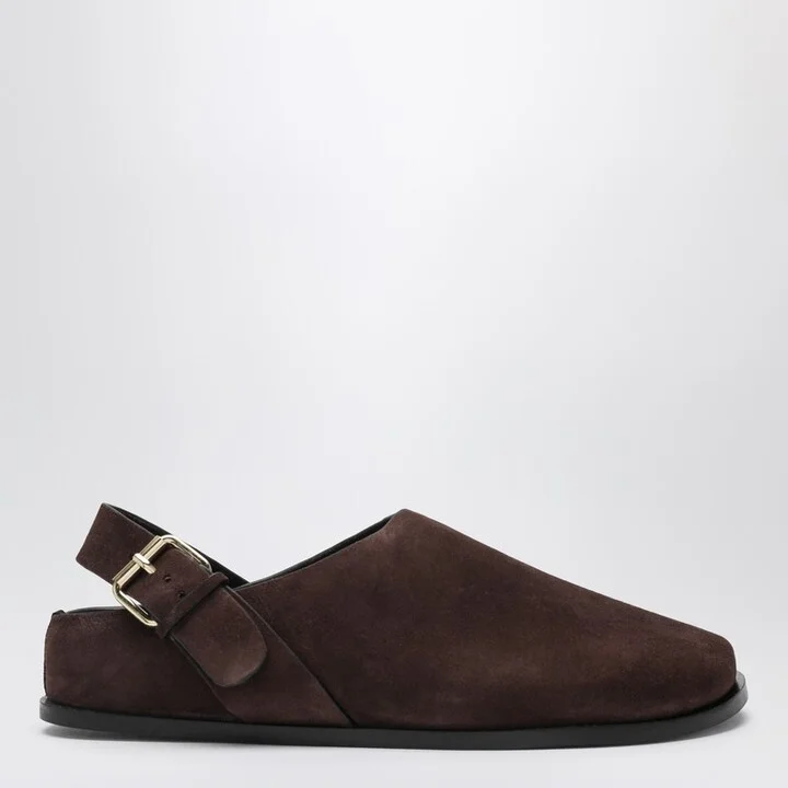 The Louis Clog marroni in suede