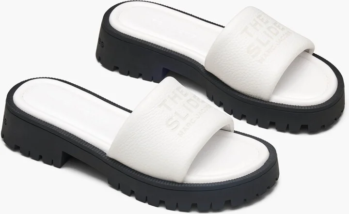 The Lug Sole Slide - Bright White