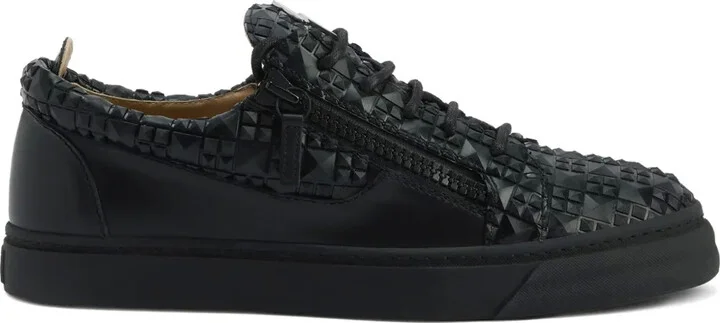 The Manhattan zip-detail woven sneakers