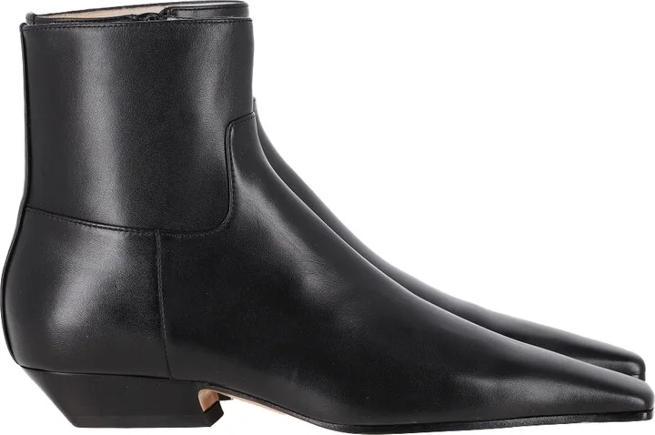 The Marfa Ankle Boots In Black Leather