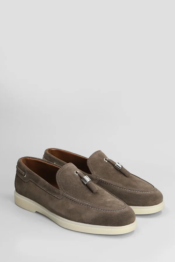 The Maui Loafers In Beige Suede - Image 2
