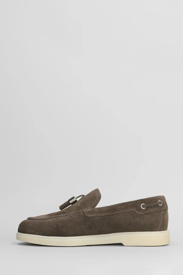 The Maui Loafers In Beige Suede - Image 3