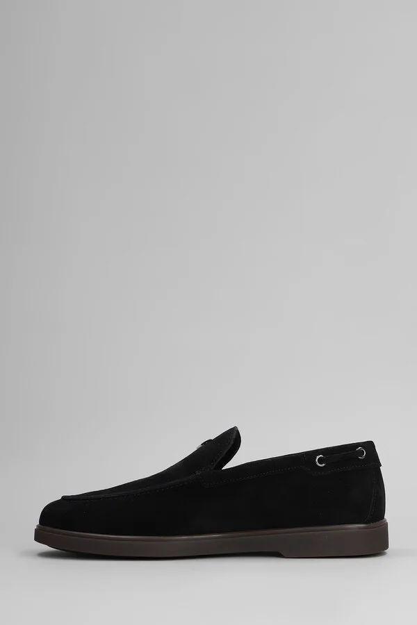 The Maui Loafers In Black Suede - Image 3