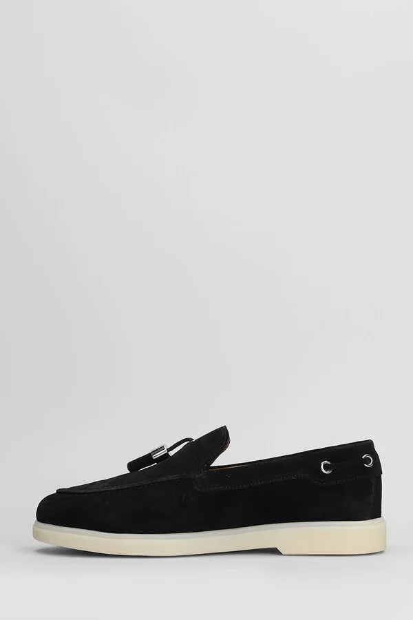 The Maui Loafers In Black Suede - Image 3