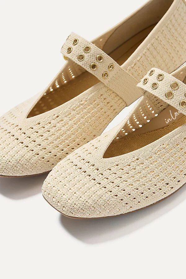 The Max Square Buckle Mary Jane Flats - Image 2