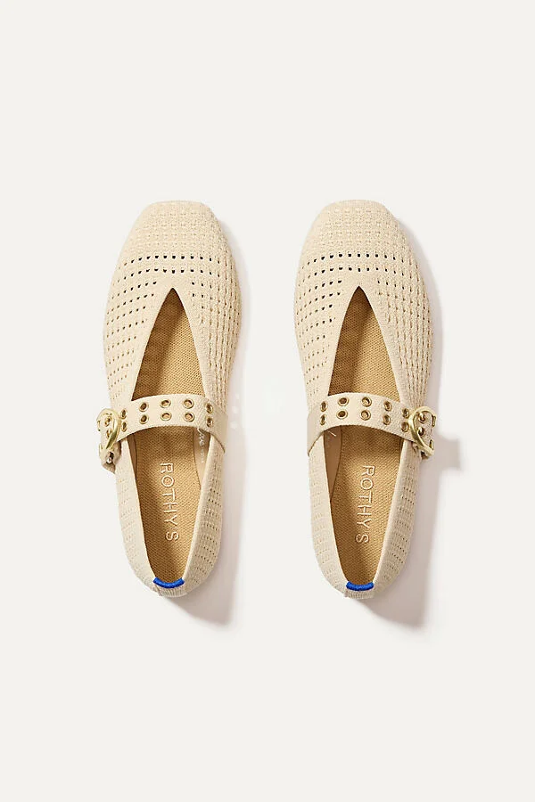 The Max Square Buckle Mary Jane Flats - Image 3