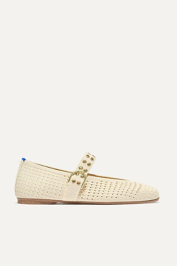 The Max Square Buckle Mary Jane Flats