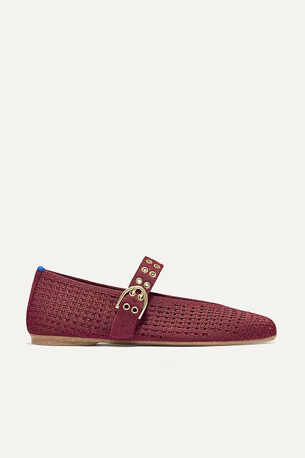 The Max Square Buckle Mary Jane Flats