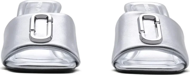 The Metallic J leather sandals - Image 3