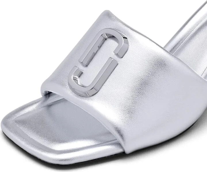 The Metallic J leather sandals - Image 4