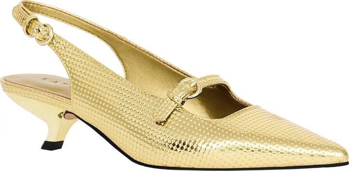 The Micro Heel Pointed Toe Slingback Pump
