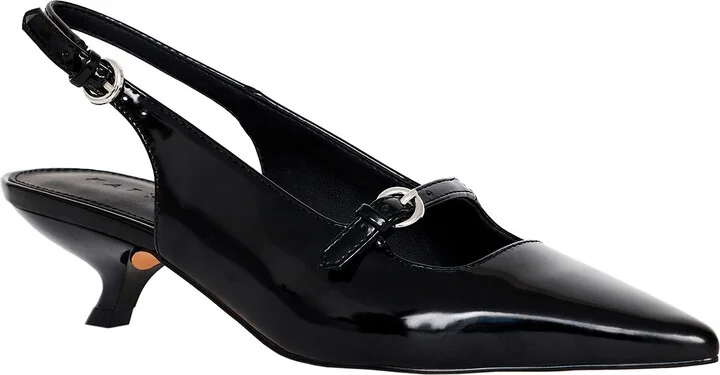 The Micro Heel Pointed Toe Slingback Pump