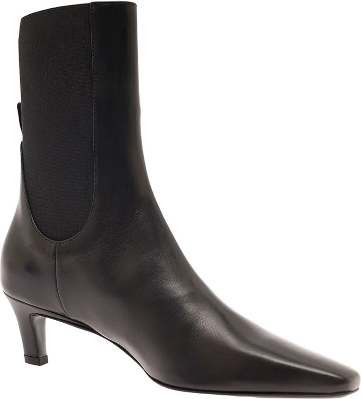 The Mid Heel Leather Boot - Image 2