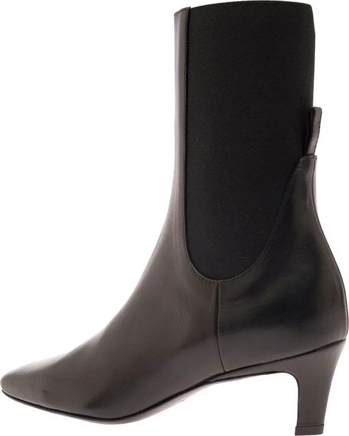 The Mid Heel Leather Boot - Image 3