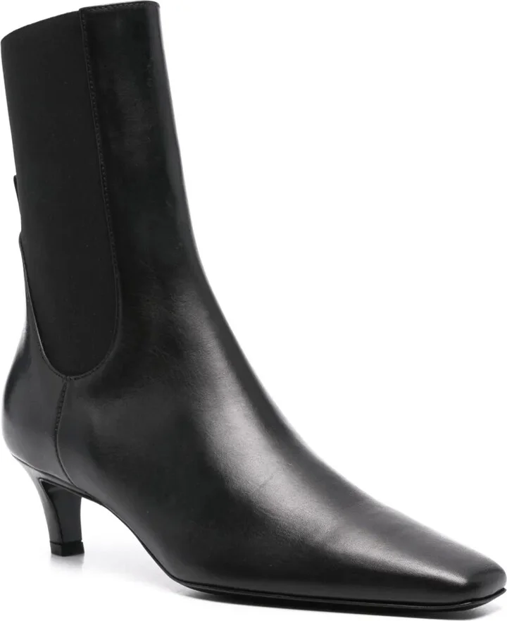 The Mid Heel leather boots - Image 2