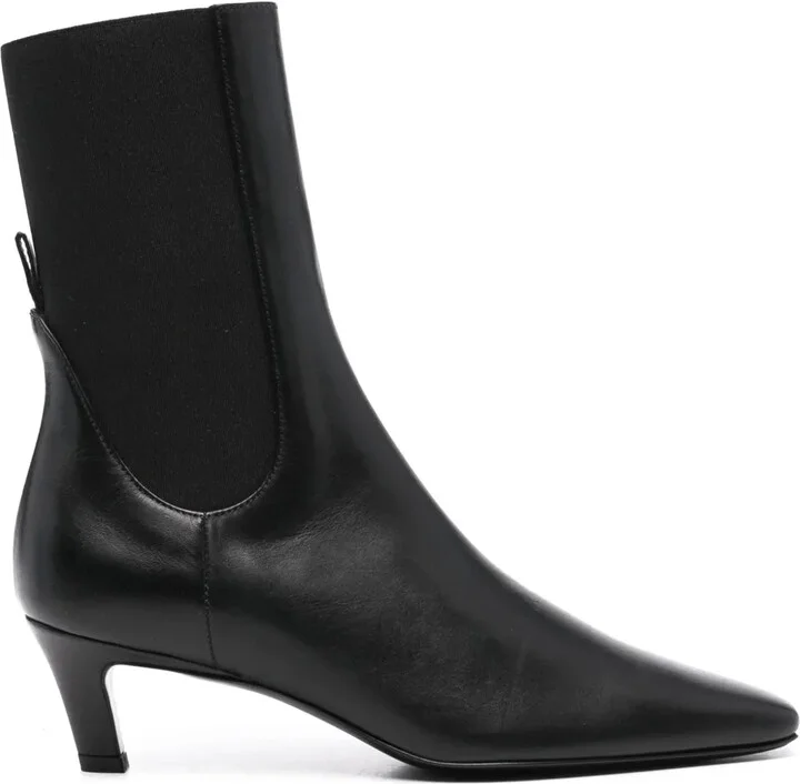 The Mid Heel leather boots